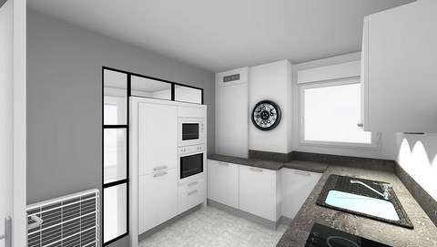 cuisine avec verrière